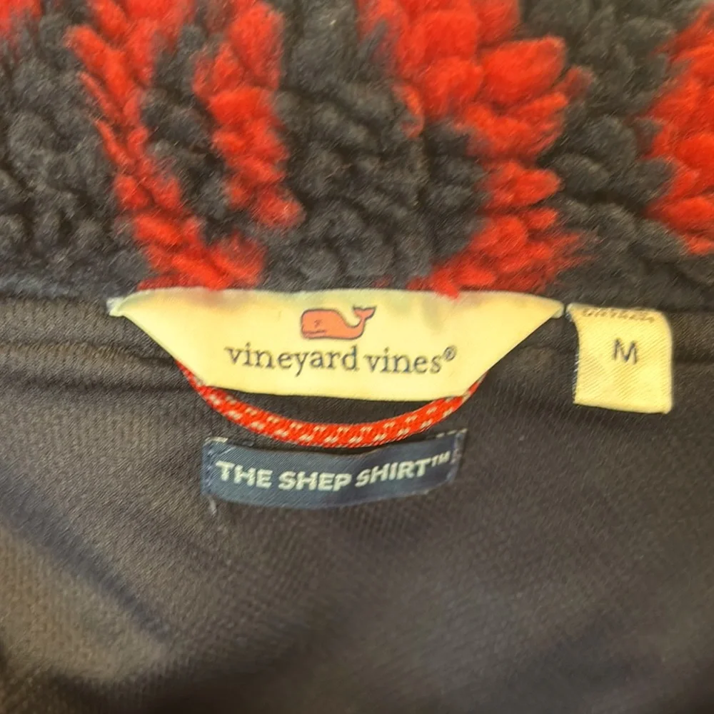 EUC - Vineyard Vines Red and Navy The Shep Shirt - Picture 2 of 11